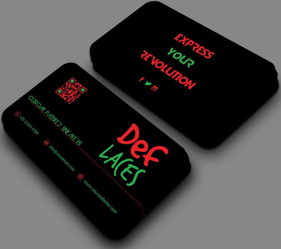 Příspěvek č. 25 do soutěže                                                 Def Laces Business Card-Redesign
                                            