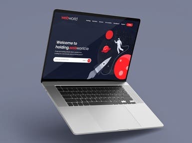Space Themed Website Design