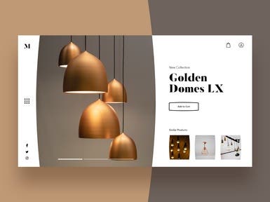 Golden Domes - Landing Page Design