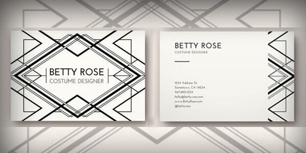 Black and white design for modern business card" Ndiwano